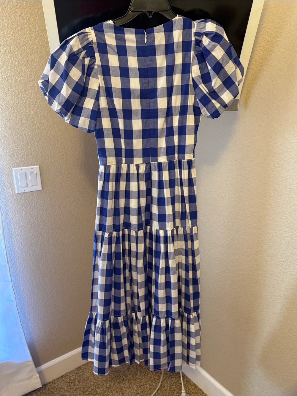 Antonio Melani Amara Dress. NWT! Size 4. Blue and White Gingham Dress. - Picture 4 of 4